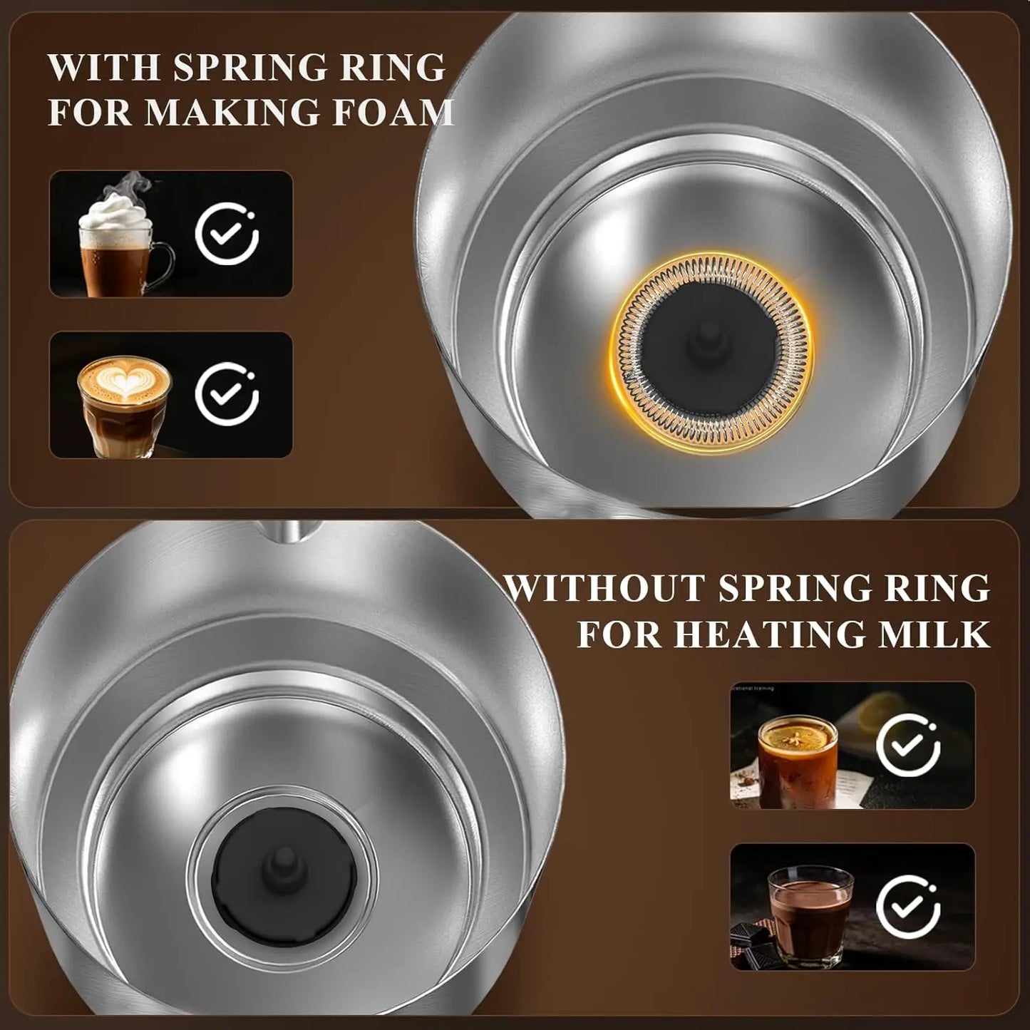 Electric Milk Frother And Steamer Four In One Hot And Cold Foam Maker
