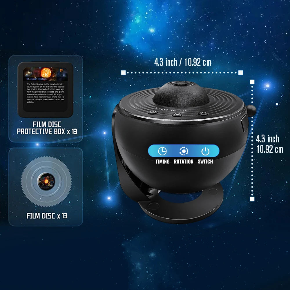 Aiopp Galaxy Projector Planetarium Night Light Realistic Starry Sky
