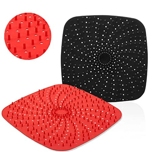 Reusable Air Fryer Liners With Raised Silicone Mats BPA Free