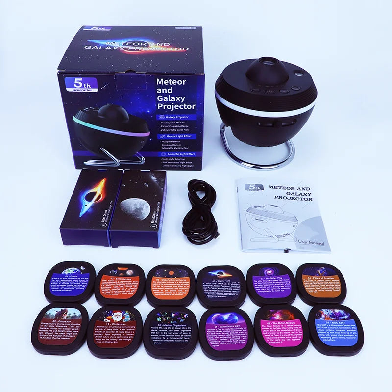 AUSYLE Meteor Galaxy Projector Night Light Planetarium Lamp