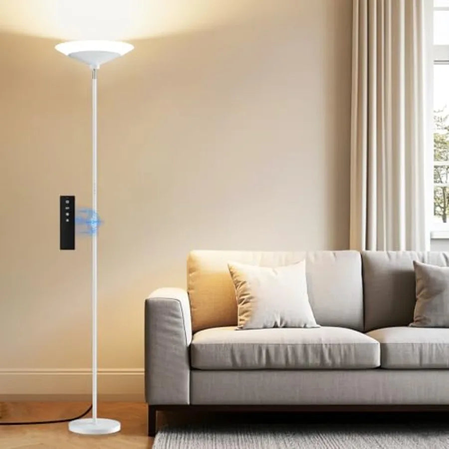 Torchiere Floor Lamp With Remote Control Dimmable LED 3000K-6500K