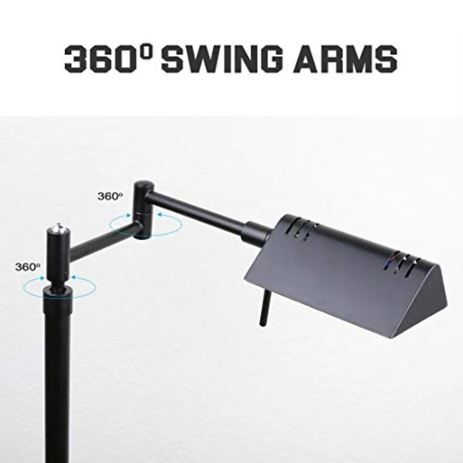 LED Pharmacy Floor Lamp Dimmable 12W With Range Dimming And 360 Degree Swing