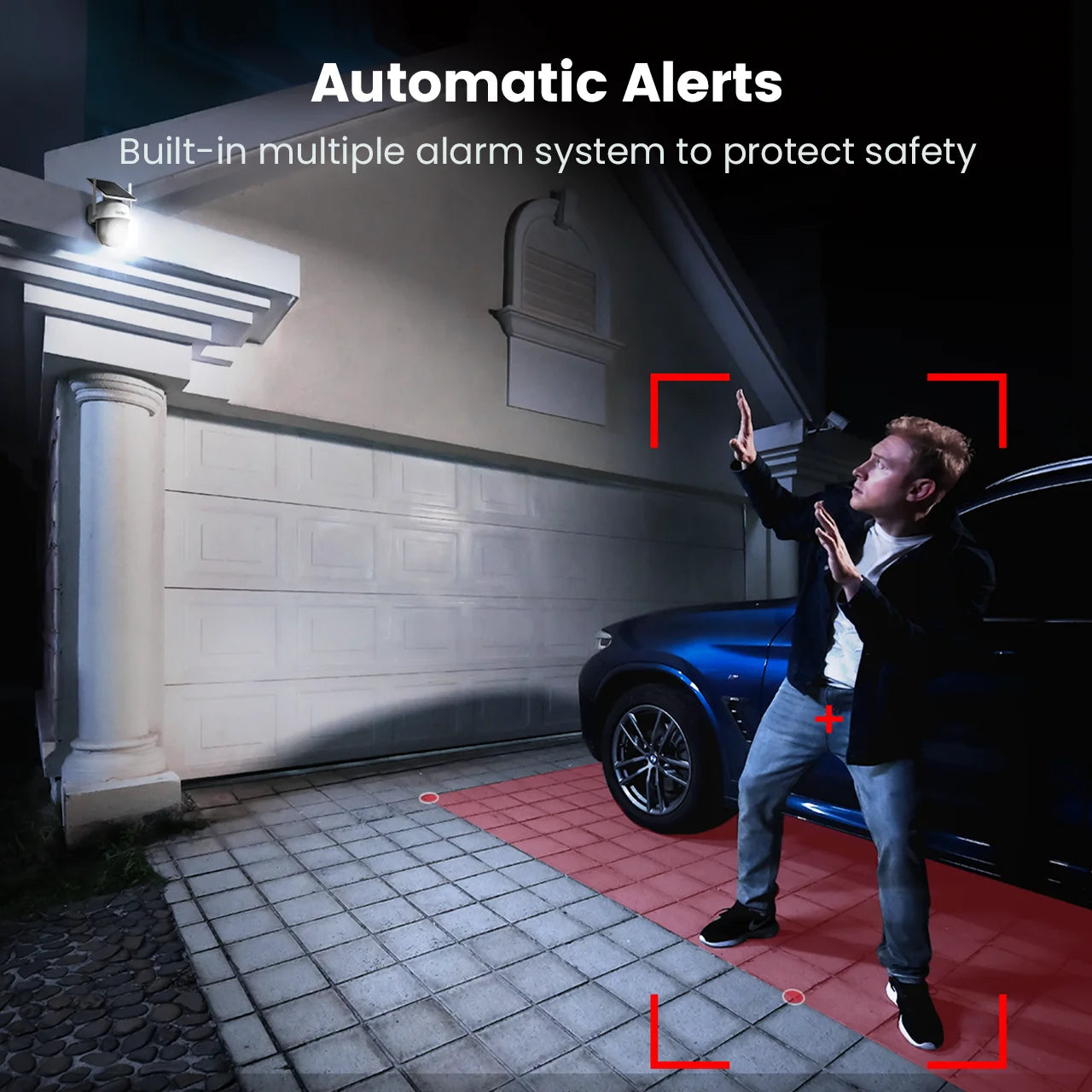Dekco 2/3/4pcs Solar WiFi Camera 3MP 100% Wire-Free 5000mAh Battery Two-way Audio Security Camera Wireless PTZ CCTV Camera