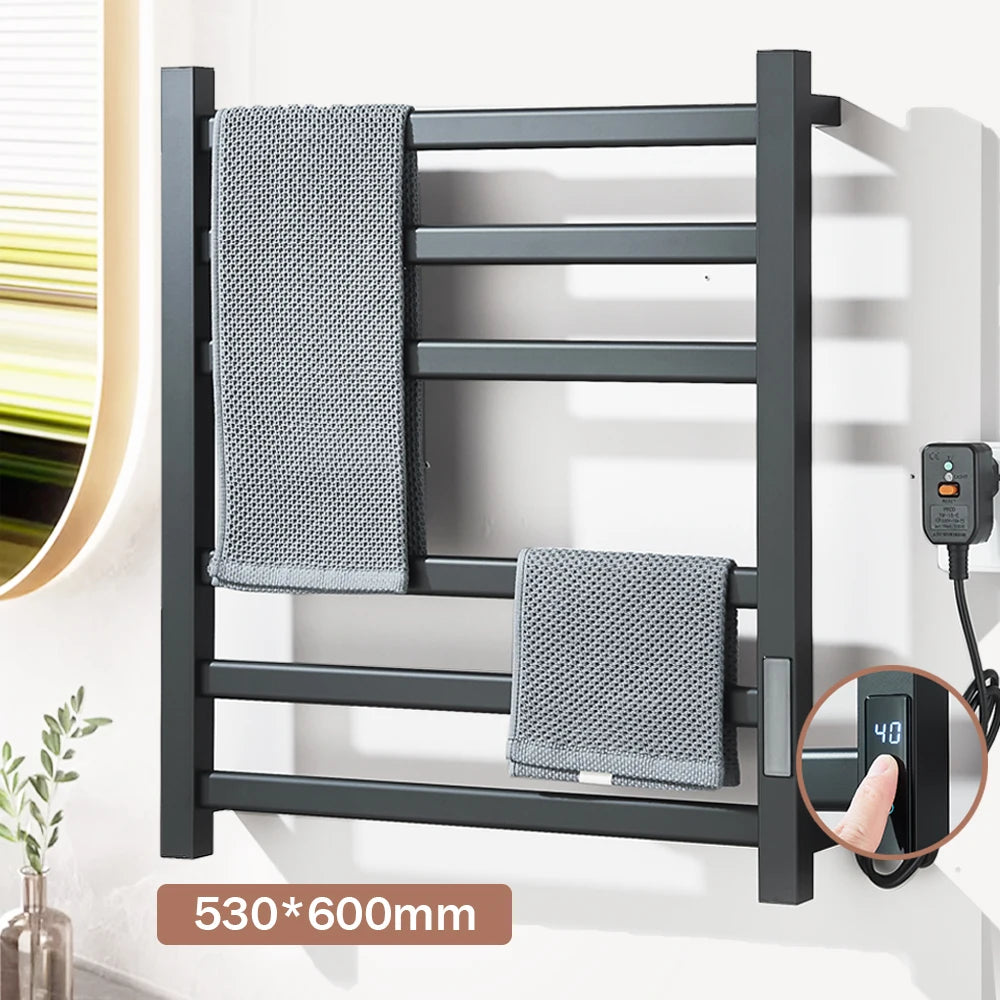 Onyzpily Electric Heated Towel Rack With Digital Display