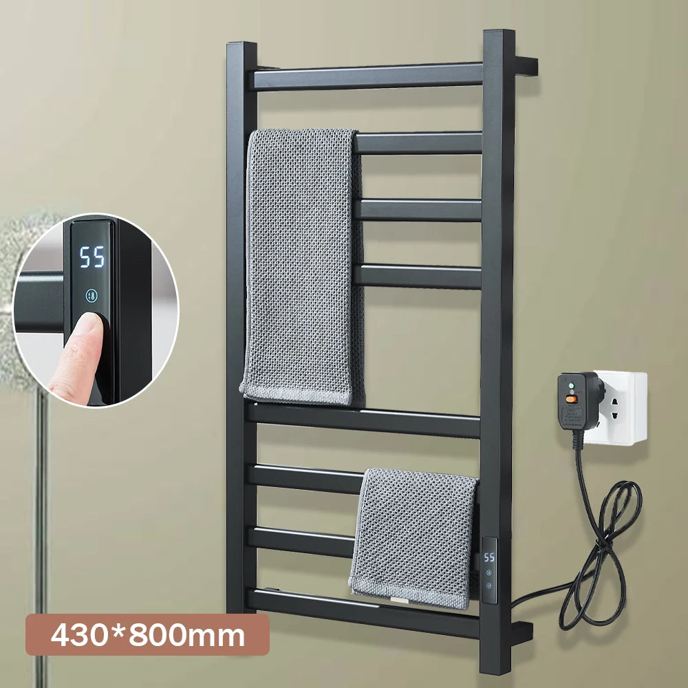 Onyzpily Electric Heated Towel Rack With Digital Display