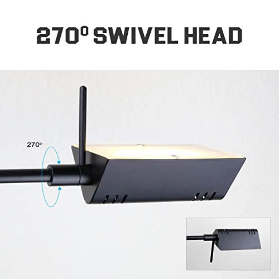 LED Pharmacy Floor Lamp Dimmable 12W With Range Dimming And 360 Degree Swing
