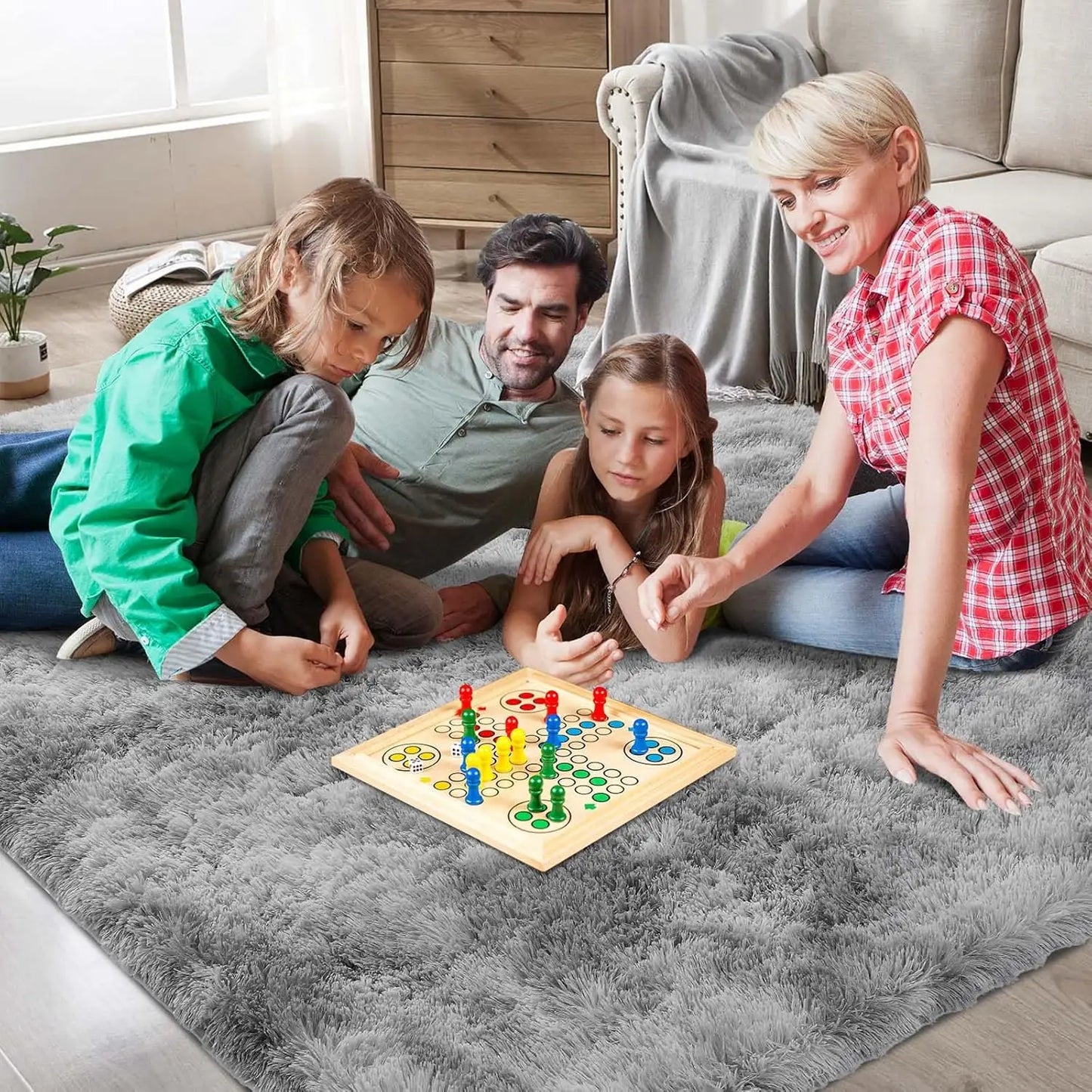 Ultra Soft Shag Area Rug For Bedroom And Living Room