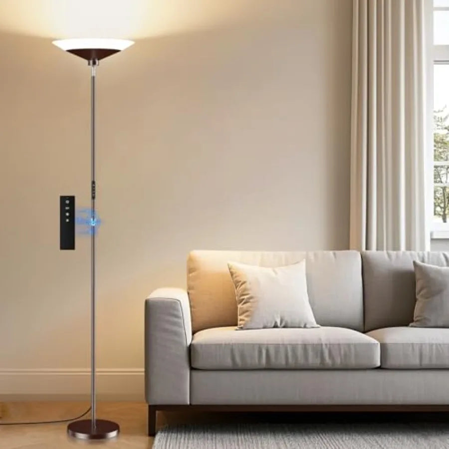 Torchiere Floor Lamp With Remote Control Dimmable LED 3000K-6500K