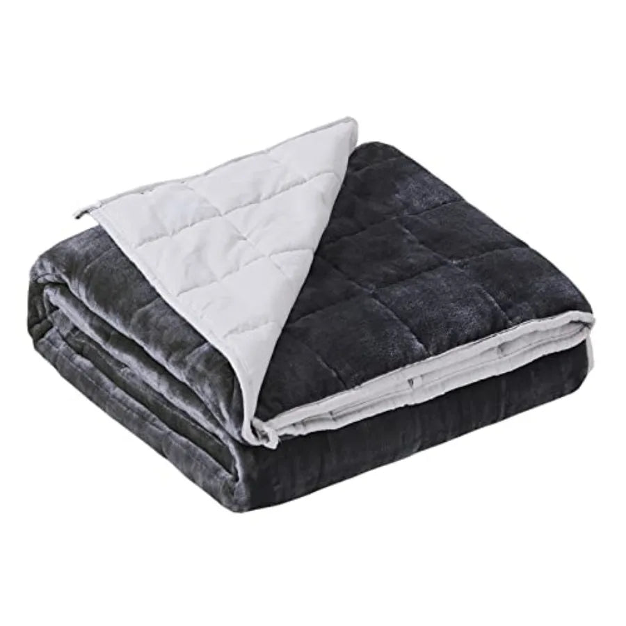 Weighted Blanket 20lb Acrylic Coral Fleece Jacquard Embroidered