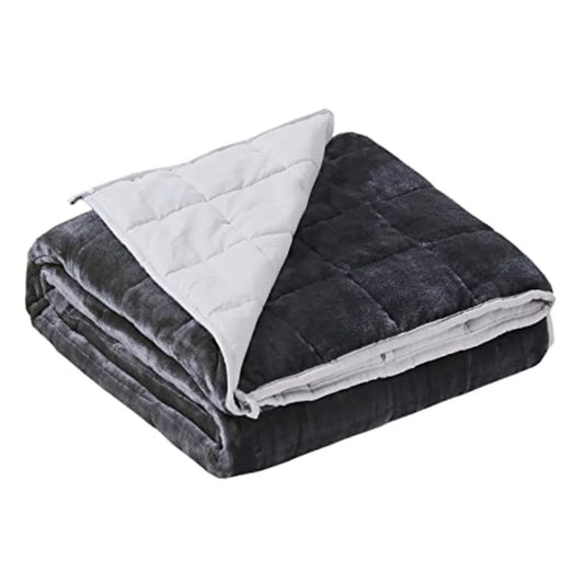 Weighted Blanket 20lb Acrylic Coral Fleece Jacquard Embroidered
