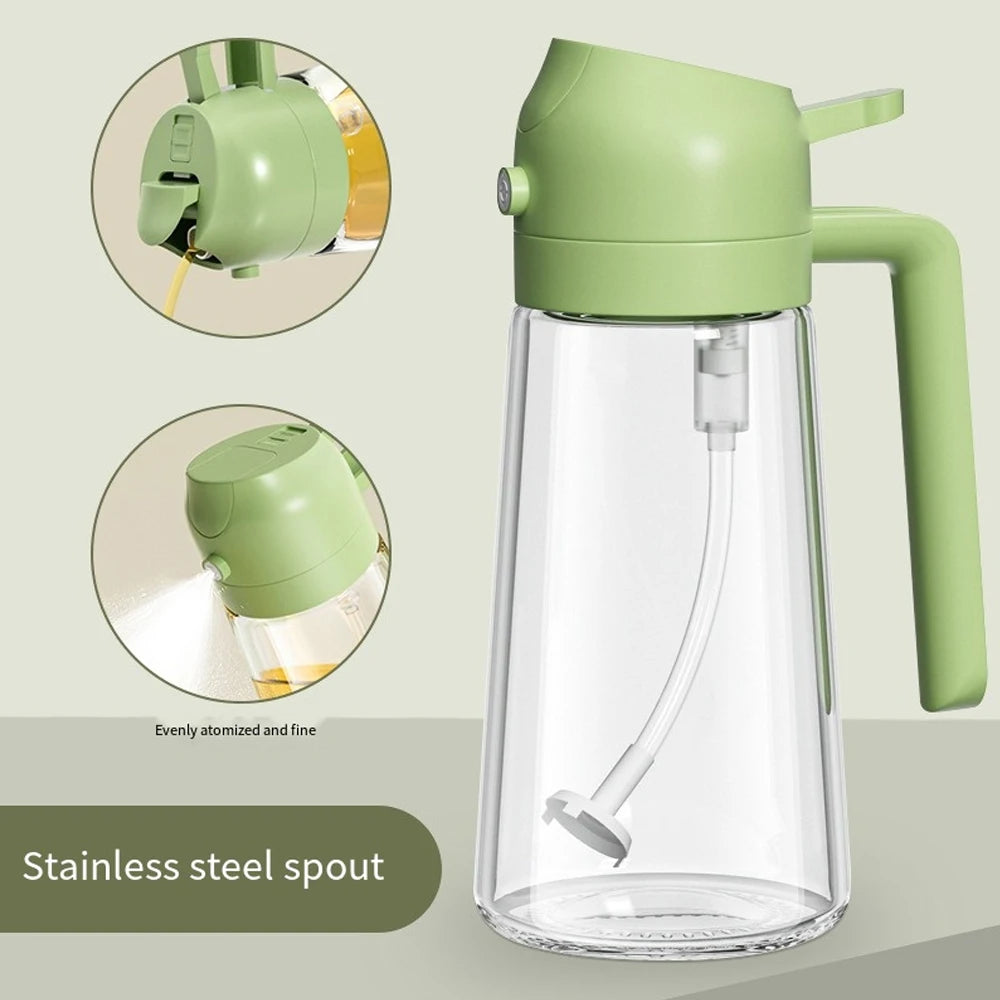 Glass Oil Spray Bottle Dispenser For Kitchen And BBQ
