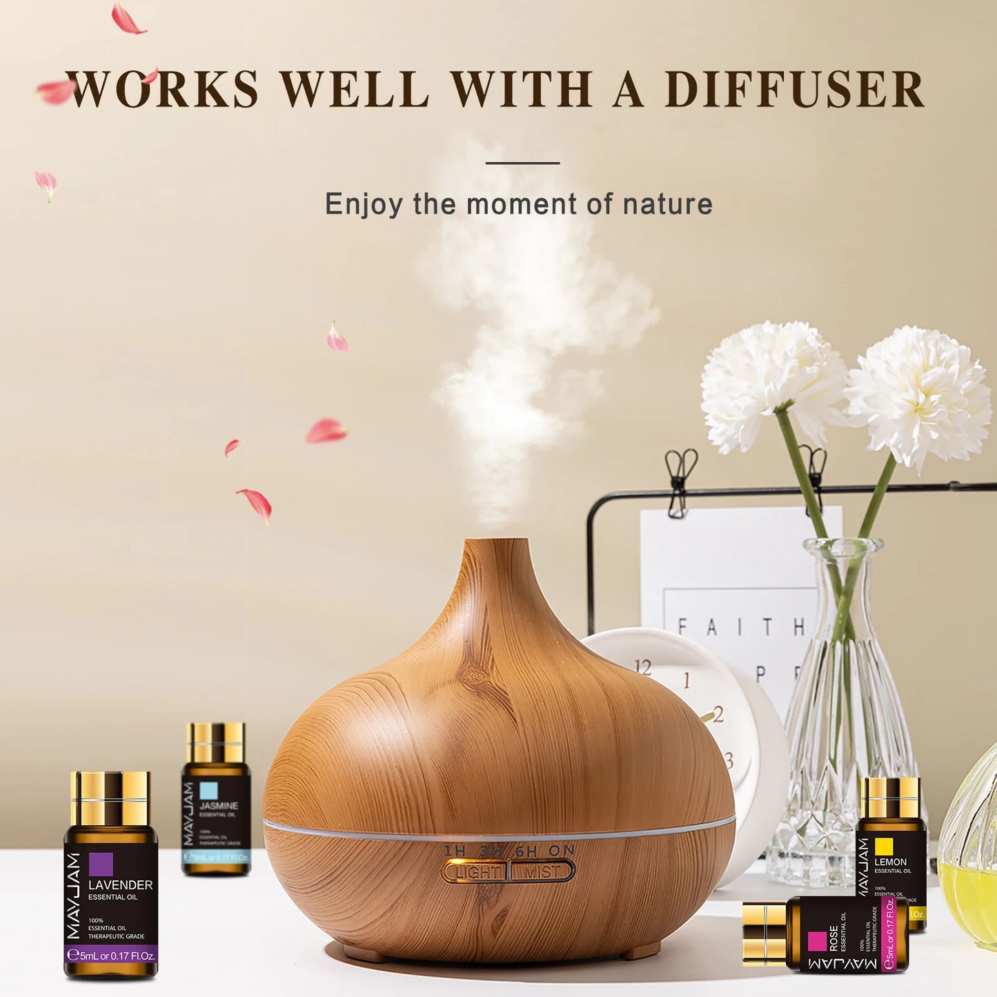 MAYJAM 35pcs Essential Oils Set For Diffuser Humidifier Air Freshener