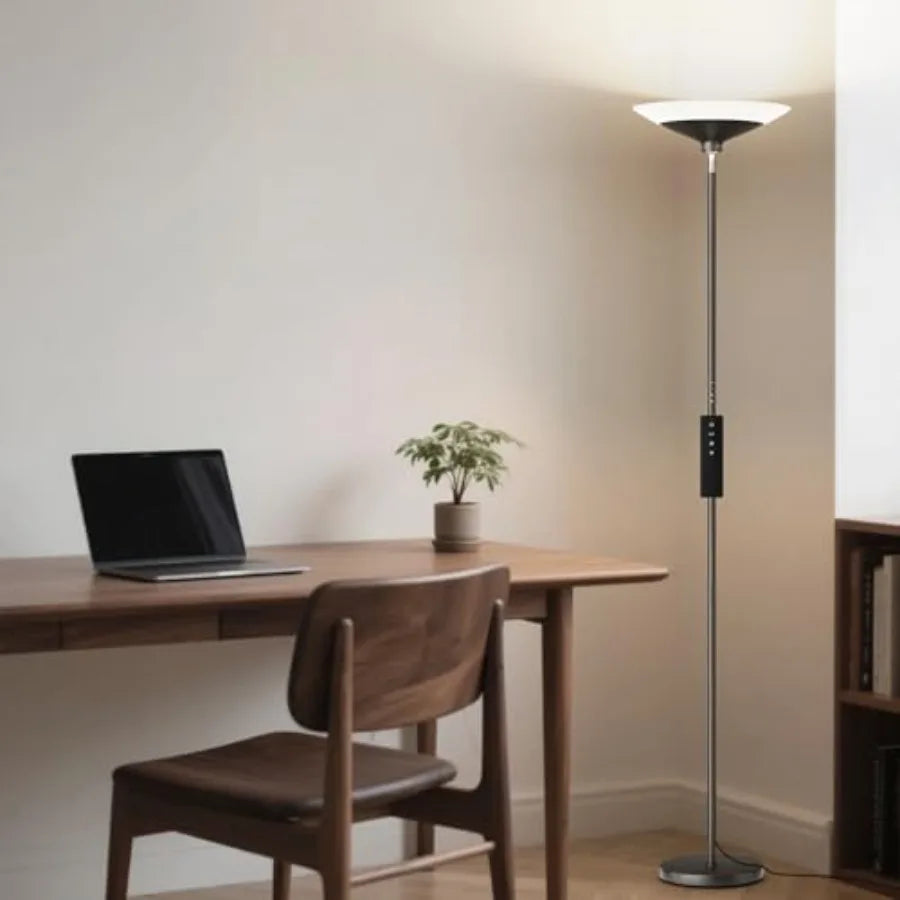 Torchiere Floor Lamp With Remote Control Dimmable LED 3000K-6500K
