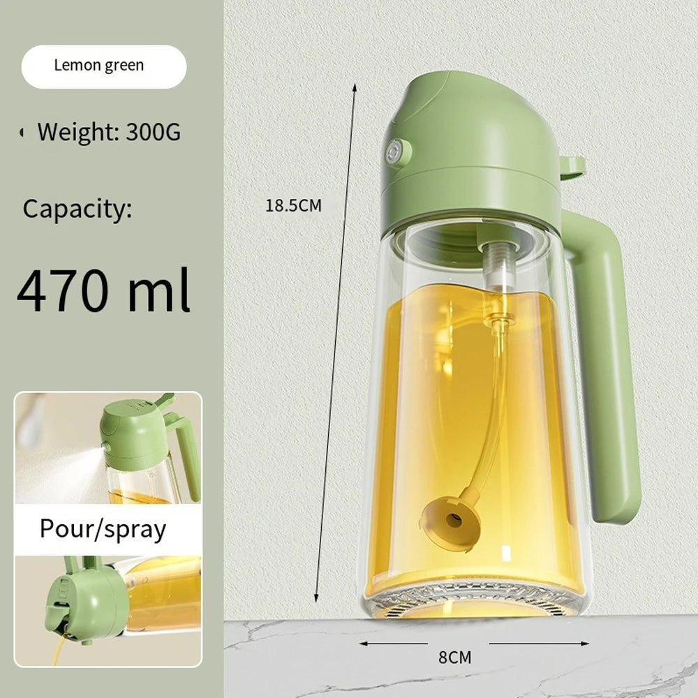 Glass Oil Spray Bottle Dispenser For Kitchen And BBQ