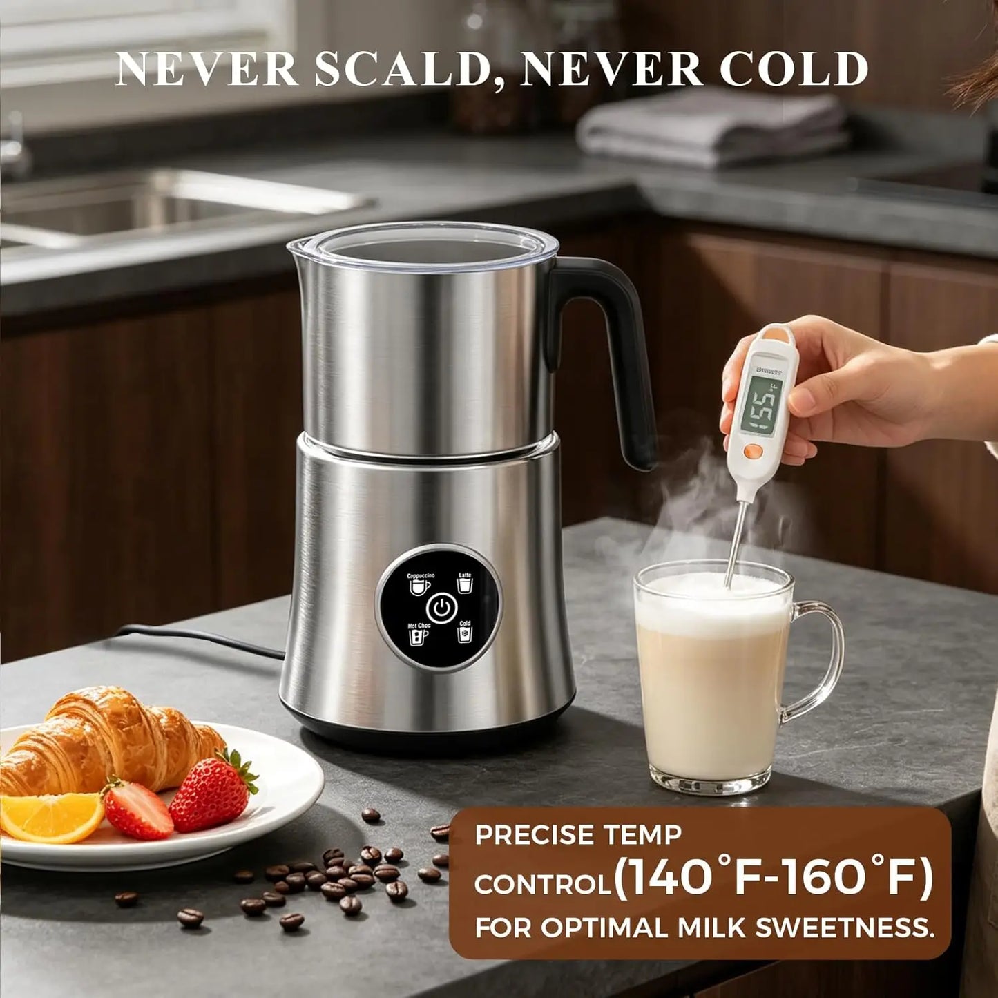 Electric Milk Frother And Steamer Four In One Hot And Cold Foam Maker