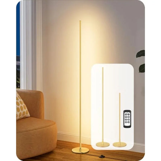 Corner Floor Lamp With Remote Control Three Height Settings Dimmable