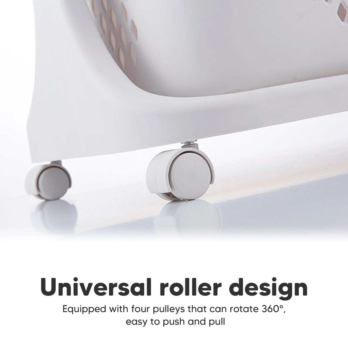 2/4 Tier Laundry Basket Dirty Clothes Organizer Rolling Cart Removable Storage Buckets Hamper 4 Wheels Toy Trolley Household