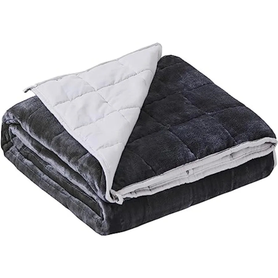 Weighted Blanket 20lb Acrylic Coral Fleece Jacquard Embroidered