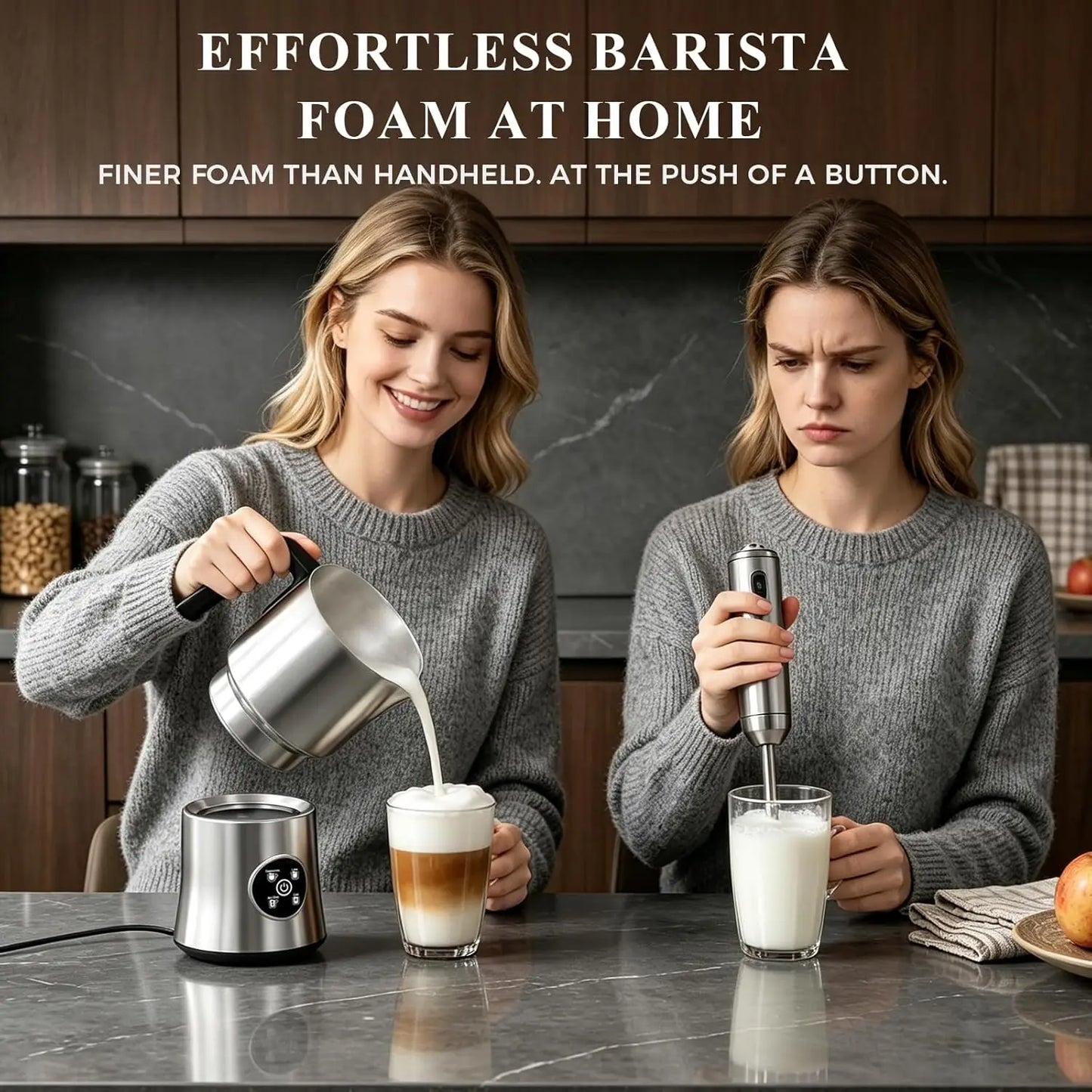 Electric Milk Frother And Steamer Four In One Hot And Cold Foam Maker