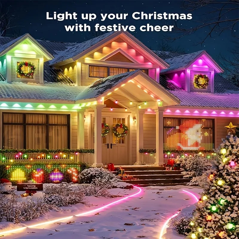 MIMIRGB Smart RGBIC Outdoor Lights 75 Scene Modes Garden