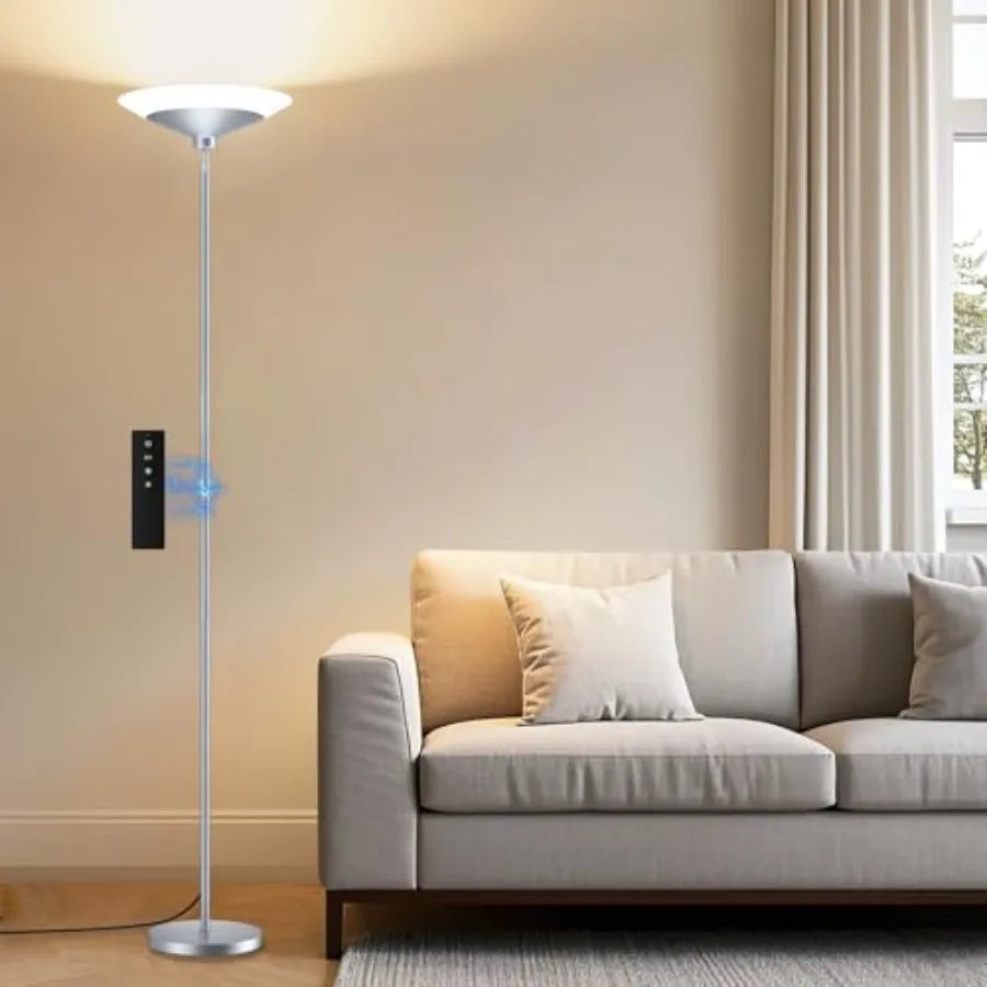 Torchiere Floor Lamp With Remote Control Dimmable LED 3000K-6500K