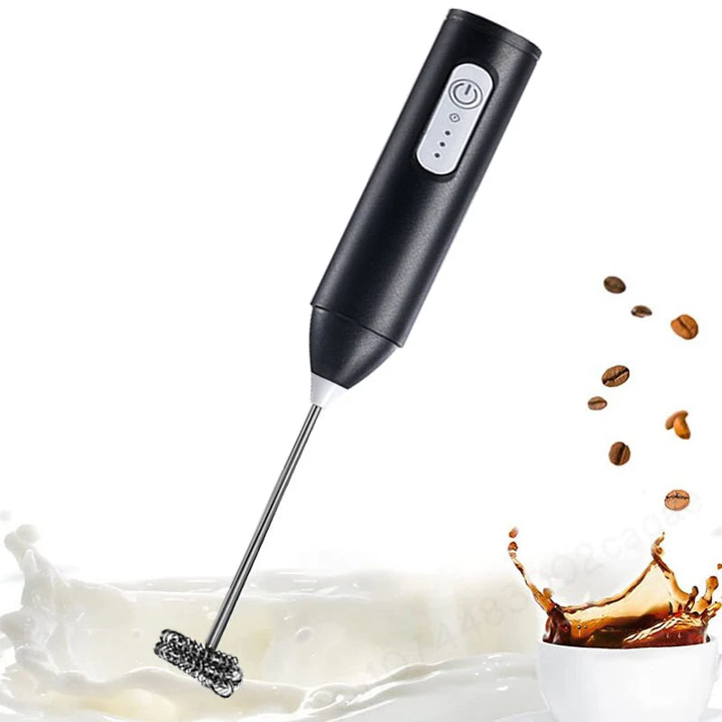 Electric Coffee Foaming Mixer Handheld Frother For Kitchen