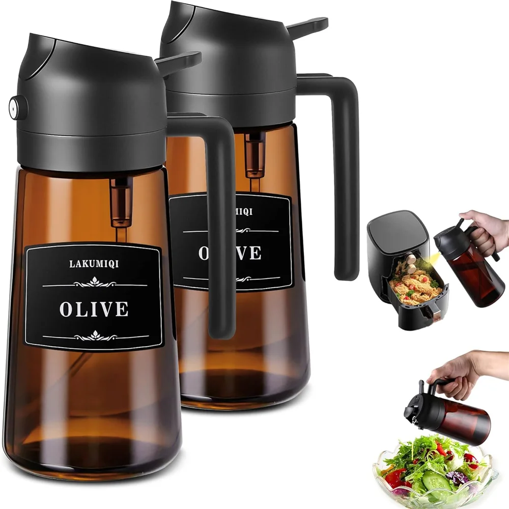 2 In 1 Glass Oil Dispenser Sprayer